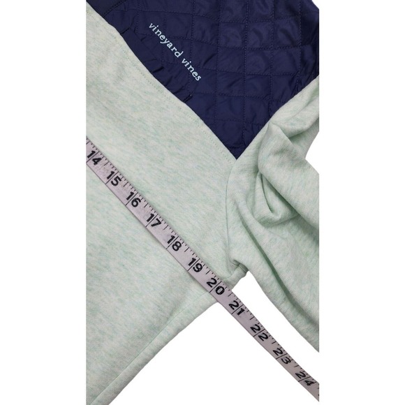 Vineyard Vines Performance Quilted Snap Shep Pullover Jacket Packable Hood S - Picture 9 of 11
